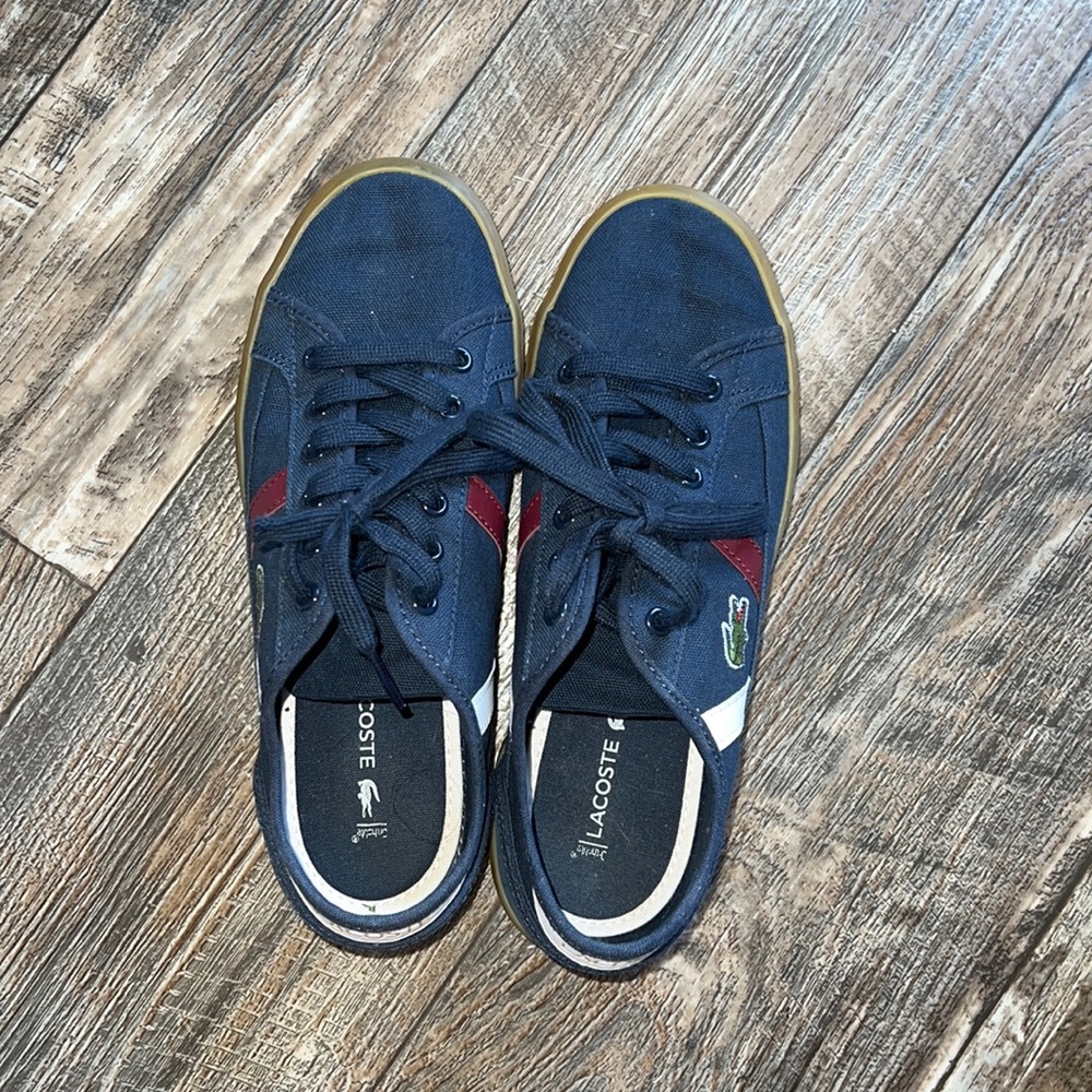 Blue unisex Lacoste shoes